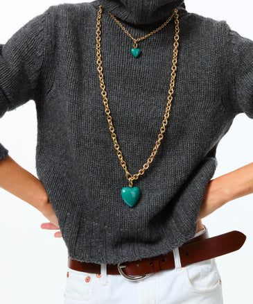 roxanne assoulin The Big Puffy Heart Charm Necklace