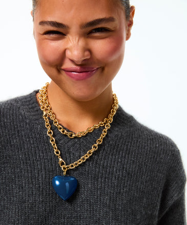 Roxanne Assoulin The Big Puffy Heart Charm Necklace