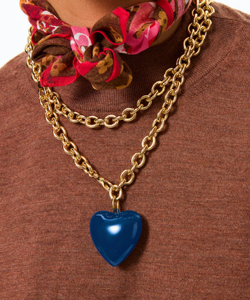 roxanne assoulin The Big Puffy Heart Charm Necklace