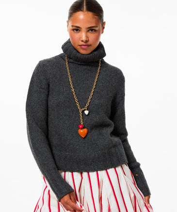 roxanne assoulin The Big Puffy Heart Charm Necklace