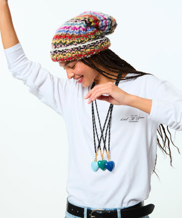 roxanne assoulin The Long Happy Cord Charm Necklace