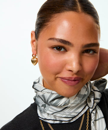 roxanne assoulin The Mini Florentine Heart Earrings