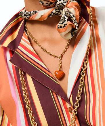 roxanne assoulin The Mini Puffy Heart Charm Necklace