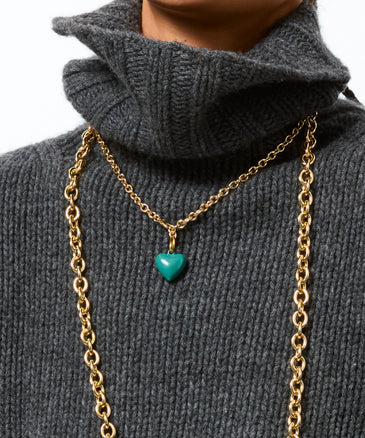 roxanne assoulin The Mini Puffy Heart Charm Necklace