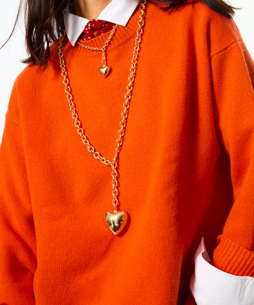 Roxanne Assoulin The Mini Puffy Heart Charm Necklace