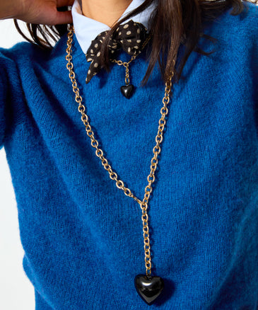 Roxanne Assoulin The Mini Puffy Heart Charm Necklace