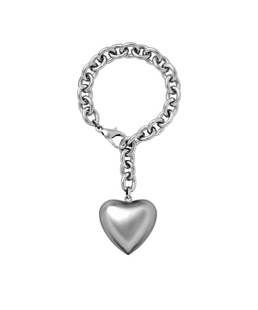 Roxanne Assoulin The Puffy Heart Bracelet In Silver