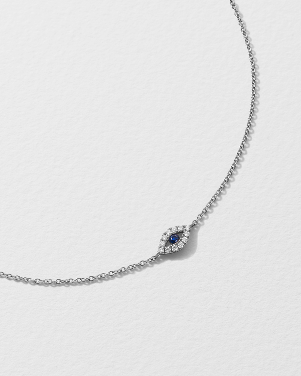 Roxanne First Diamond & Blue Sapphire Evil Eye Icon Bracelet