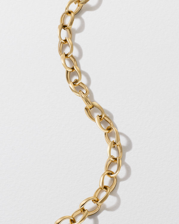 Roxanne First Gold Hidden Hearts Puffy Chain Bracelet