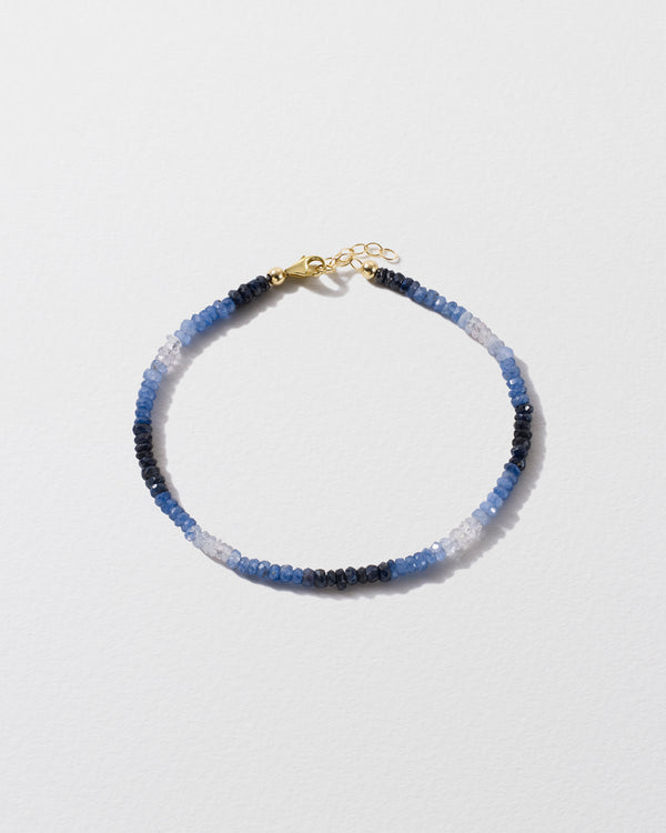 roxanne first Graduated Blue Sapphire Beaded Bracelet