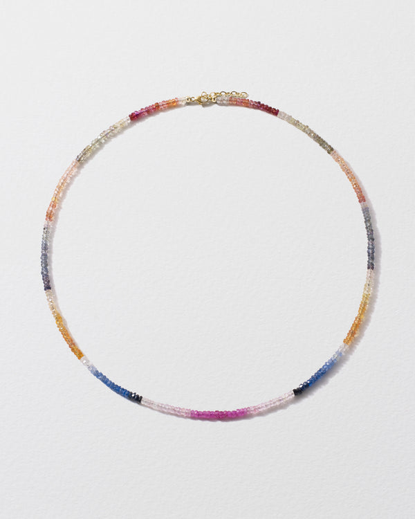 Roxanne First Graduated Rainbow Sapphire Beaded Necklace
