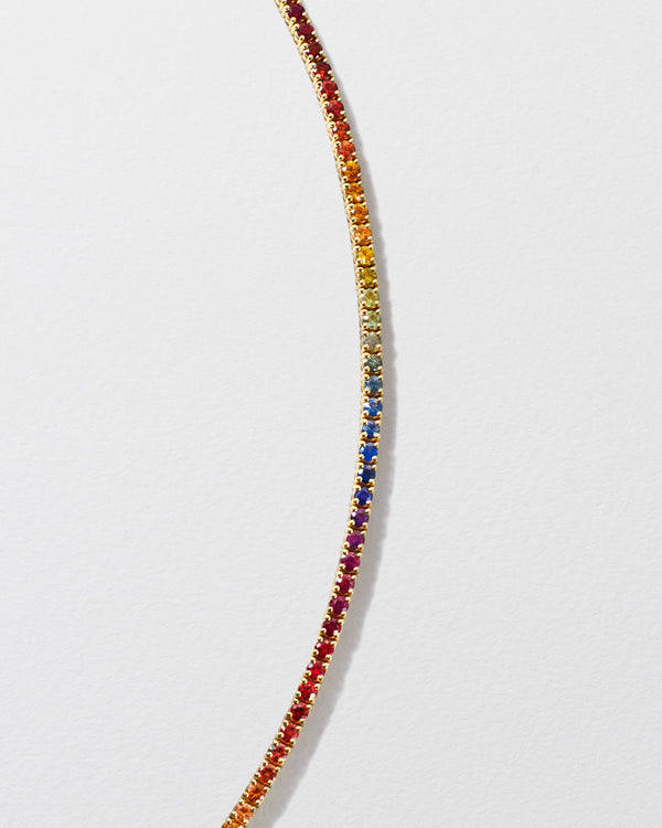 Roxanne First Graduated Rainbow Sapphire Tennis Bracelet