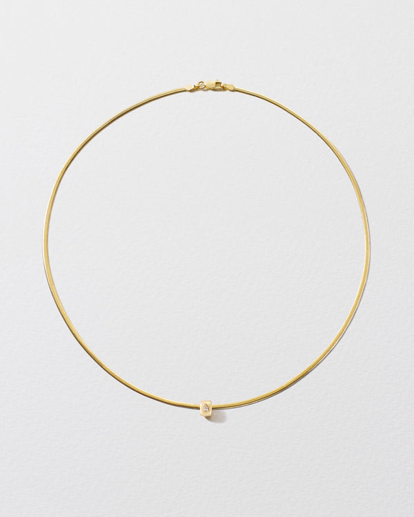 Roxanne First Pear Diamond Bead Snake Chain Necklace