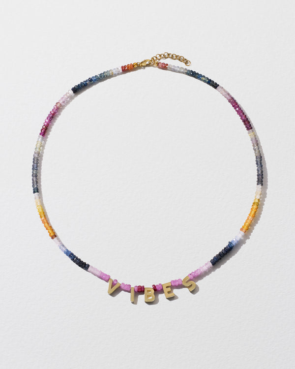 Roxanne First Personalised Gold Letter Beaded Necklace