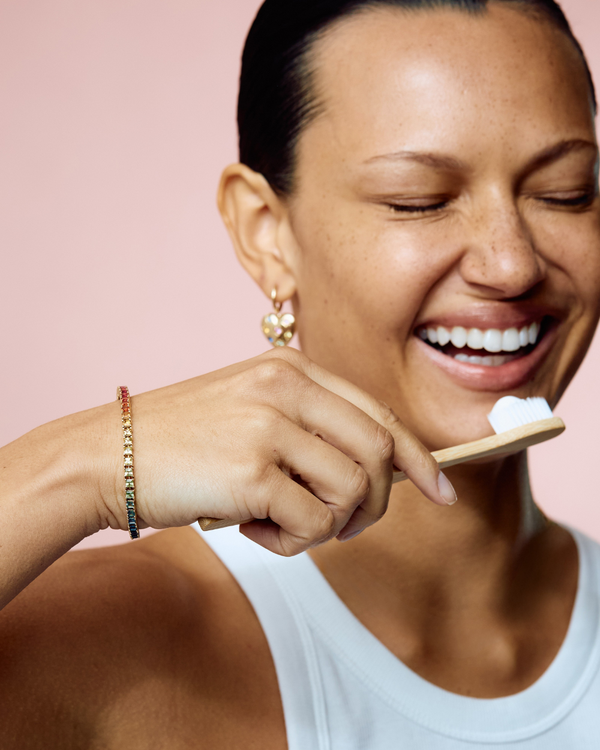 Roxanne First Princess-Cut Rainbow Sapphire Tennis Bracelet