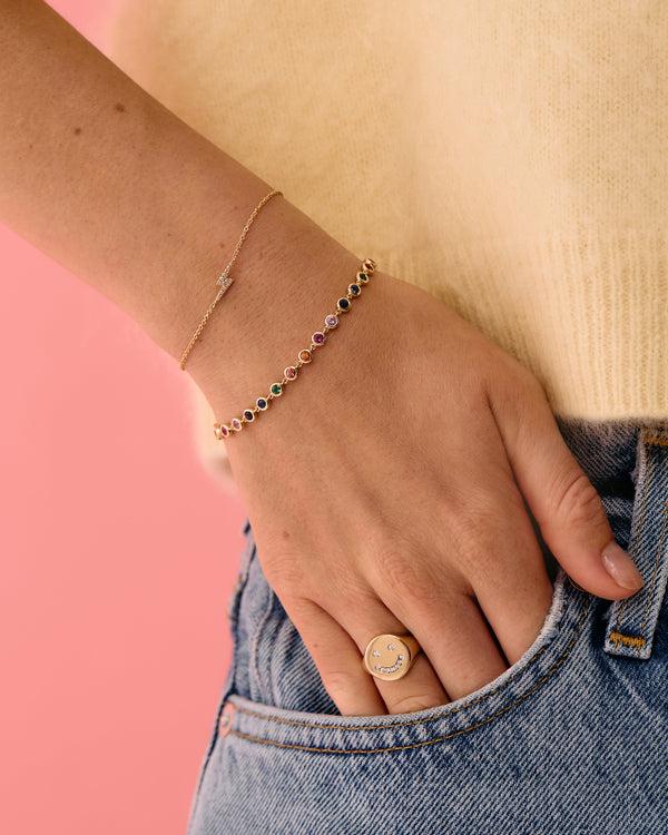 Roxanne First Rainbow Sapphire Super Skittle Bracelet