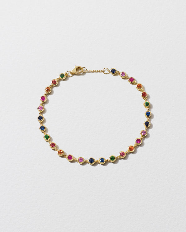 roxanne first Rainbow Sapphire Super Skittle Bracelet