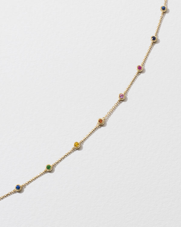 roxanne first Rainbow Sapphire Super Skittle Necklace