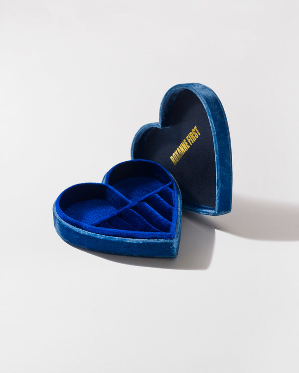Roxanne First Blue Heart Jewellery Box