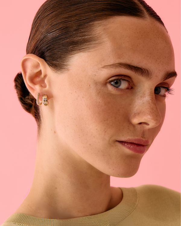 Roxanne First Diamond Confetti Hoop Earrings