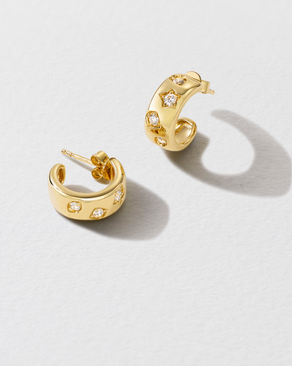 Roxanne First Diamond Confetti Hoop Earrings