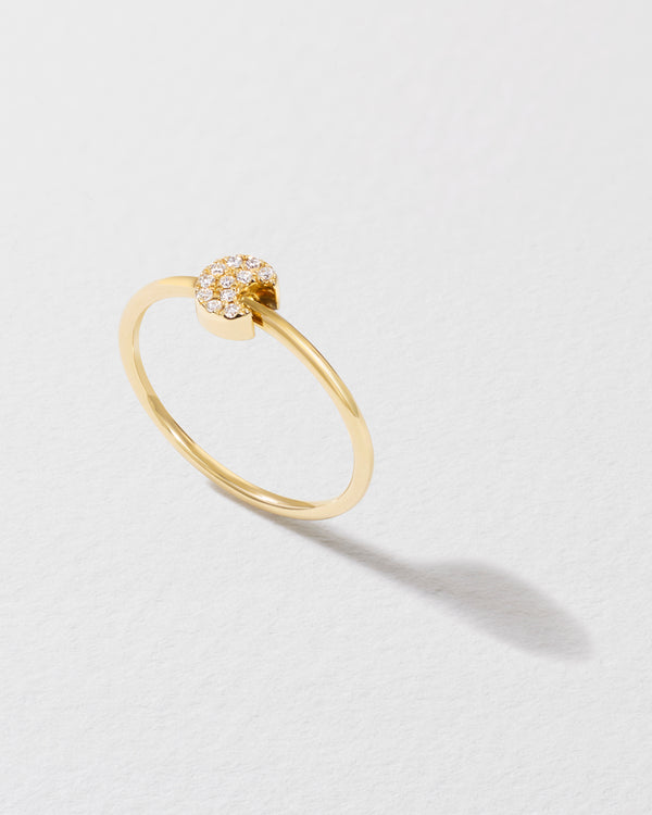 Roxanne First Diamond Crescent Moon Icon Ring