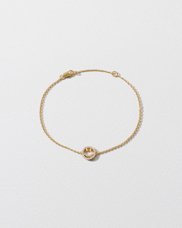 roxanne first Diamond Happy Face Icon Bracelet