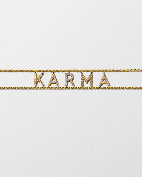 roxanne first Diamond 'Karma' Say Something Bracelet