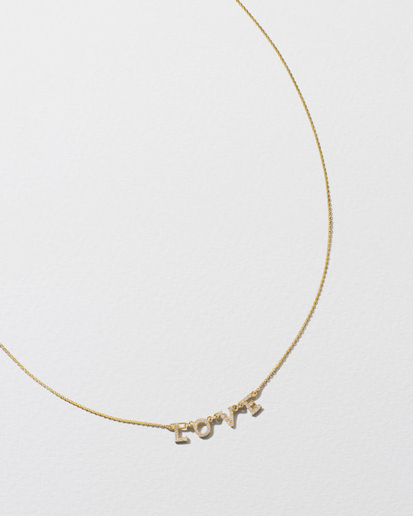 roxanne first Diamond 'Love' Necklace