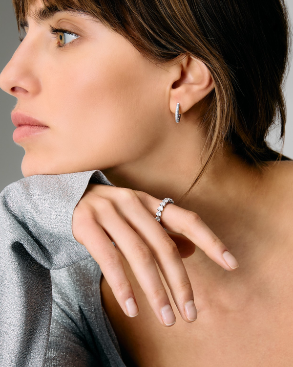 Roxanne First Diamond Pavé Hoop Earrings