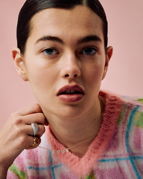 Roxanne First Diamond ‘Stay Cool’ Signet Ring