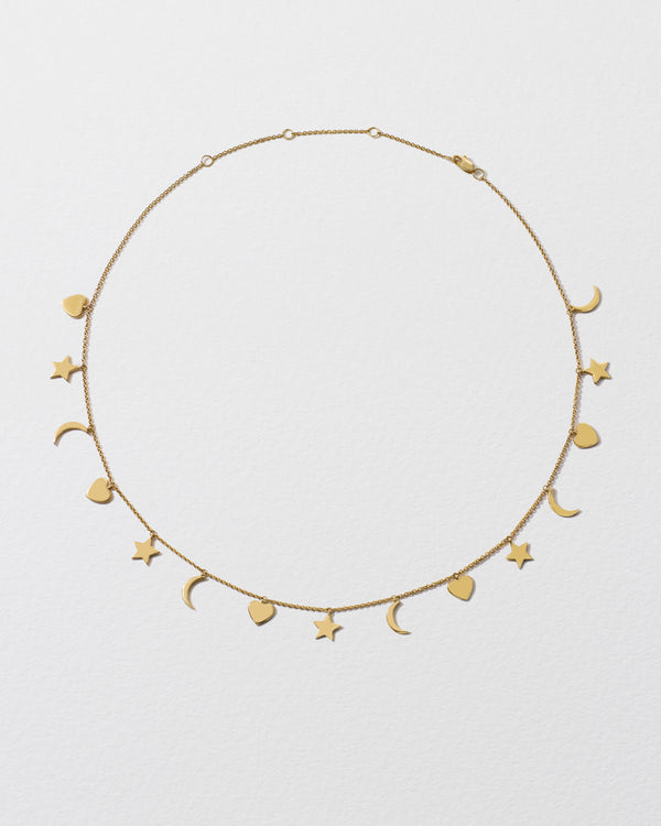 Roxanne First Gold Love You More Charm Necklace