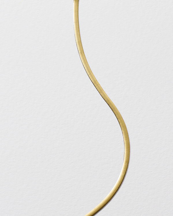 Roxanne First Gold Reversible Snake Chain Necklace