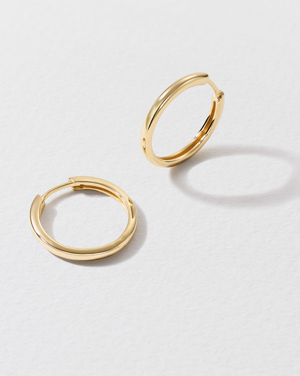 Roxanne First Gold Skinny Hoops Earrings