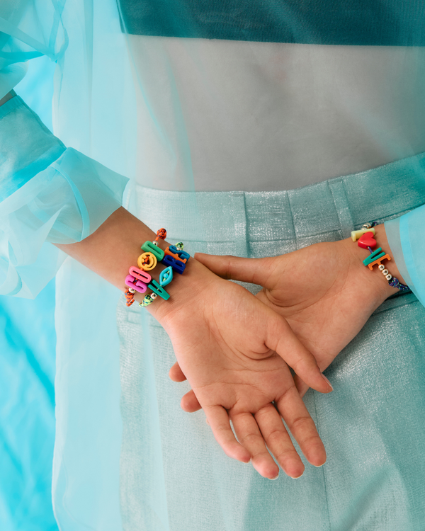 Roxanne First 'Good Vibes' Cord Bracelet Set