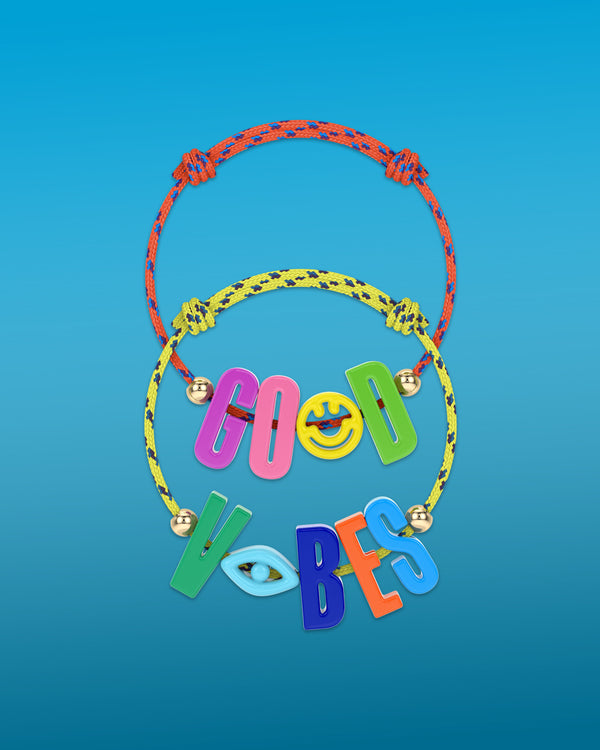 roxanne first 'Good Vibes' Cord Bracelet Set