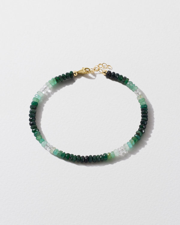 roxanne first Graduated Emerald Beaded Bracelet
