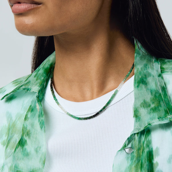 Roxanne First Graduated Emerald Beaded Necklace