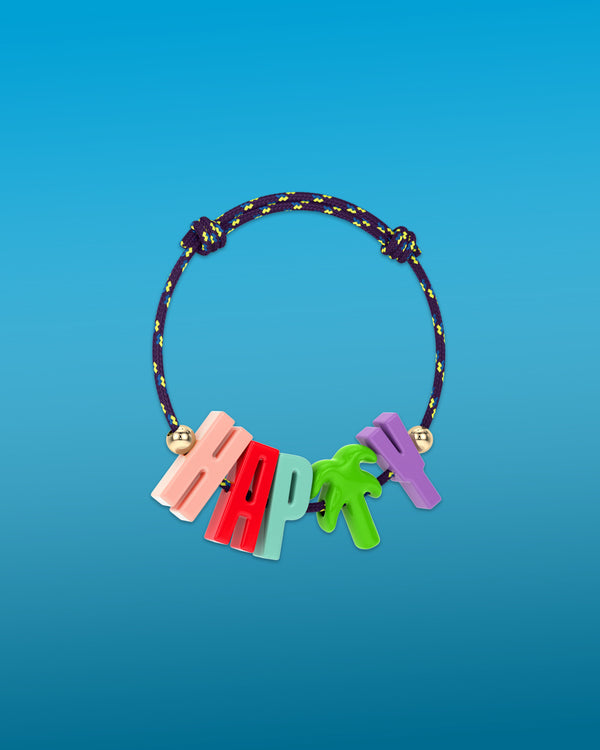 Roxanne First 'Happy' Cord Bracelet