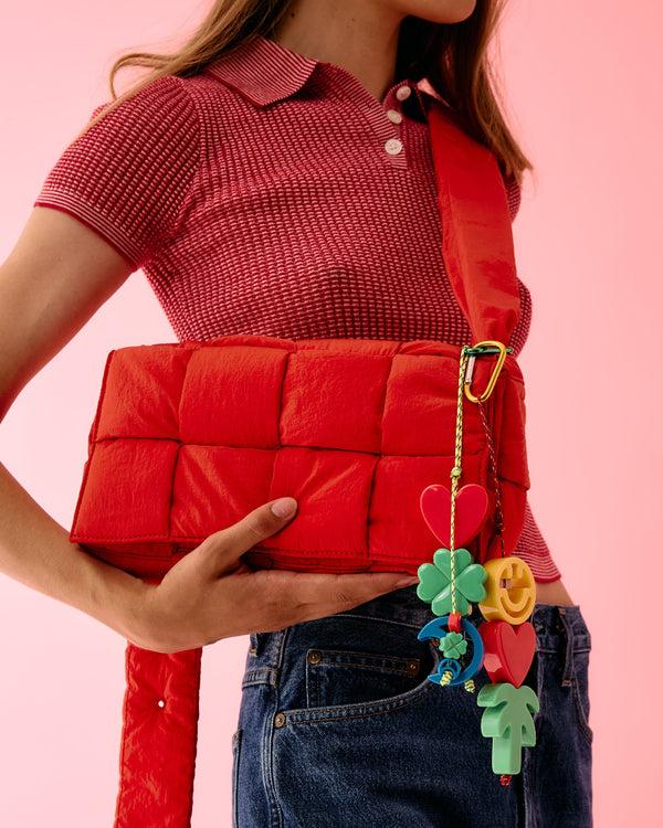 Roxanne First Heart Clover & Moon Cord Bag Charm