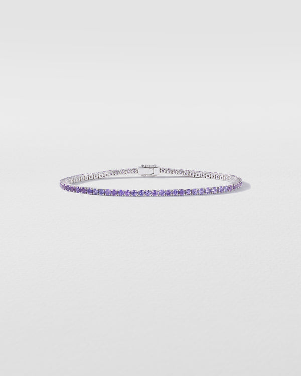 roxanne first Lilac Sapphire Tennis Bracelet