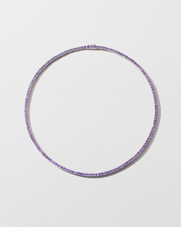 Roxanne First Lilac Sapphire Tennis Necklace