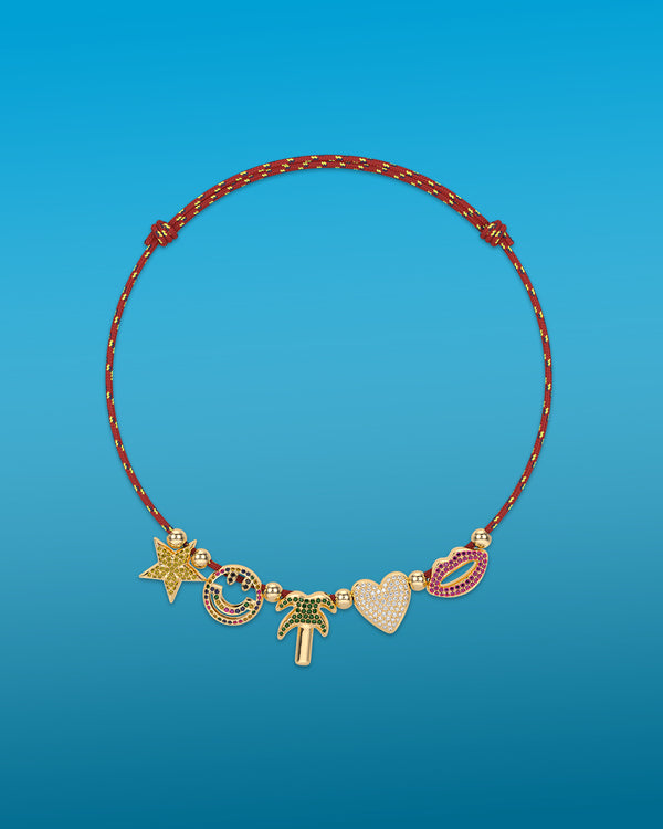 roxanne first Luxe Charm Cord Necklace