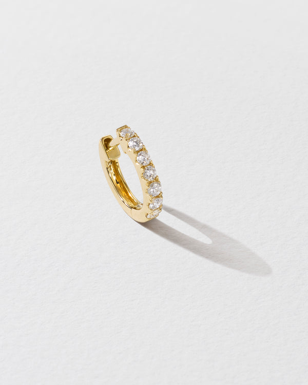 roxanne first Medium Diamond Chubby Huggie Earring