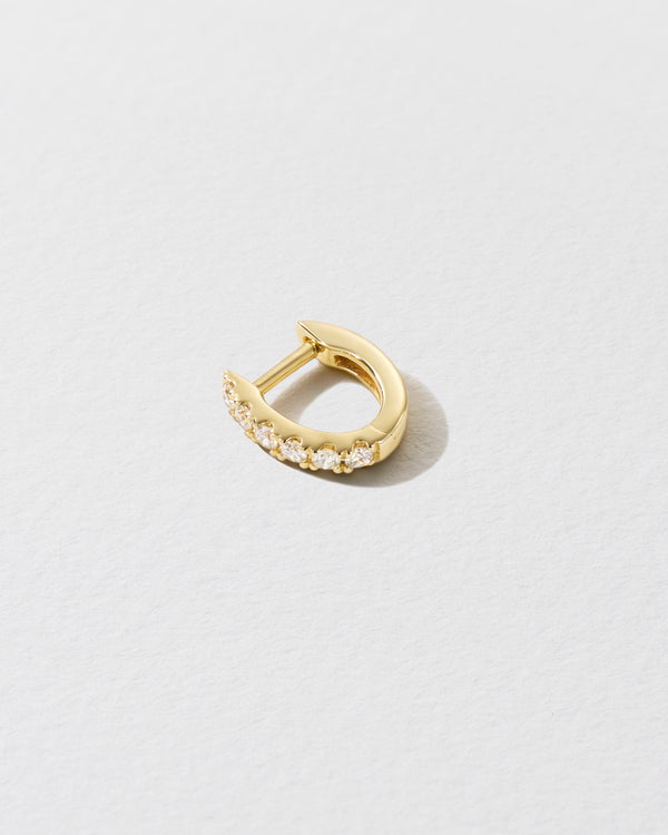 Roxanne First Mini Diamond Chubby Huggie Earring