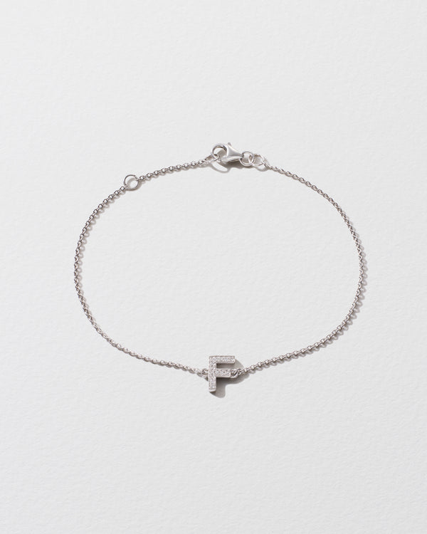roxanne first Personalised Diamond Letter Bracelet