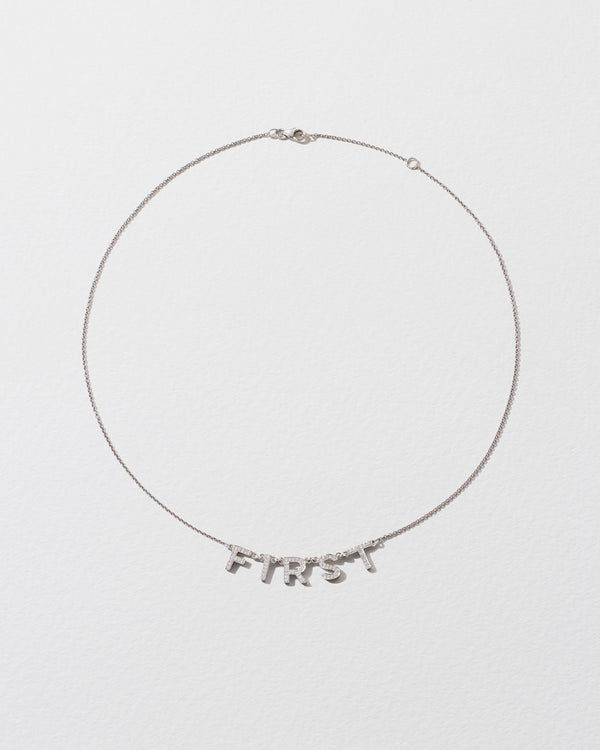 Roxanne First Personalised Diamond Letter Necklace