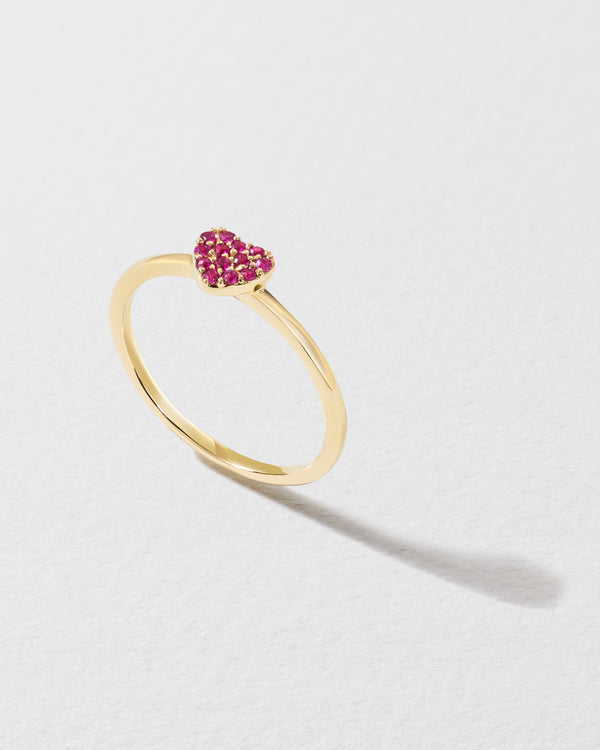 Roxanne First Pink Sapphire Heart Icon Ring