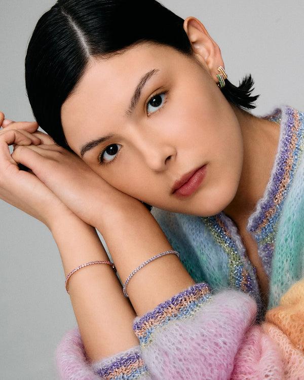 Roxanne First Pink Sapphire Tennis Bracelet