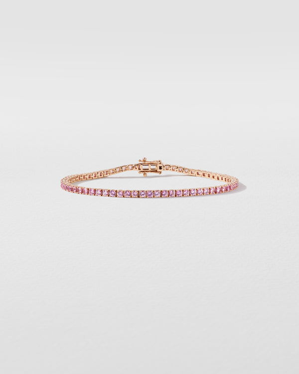 roxanne first Pink Sapphire Tennis Bracelet